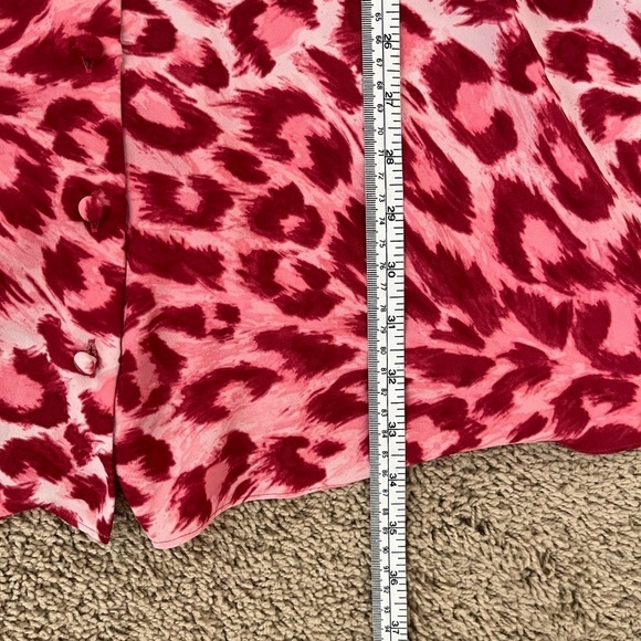 Kate Spade Panthera Leopard Long-Sleeve Mini Shirtdress - Picture 15 of 16